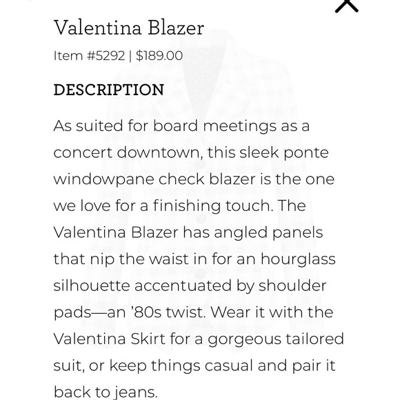 Cabi Valentina Blazer & Skirt (Skirt Suit) - Picture 5 of 12